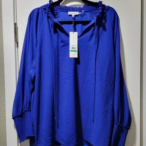 Calvin Klien Blue Blouse - Large